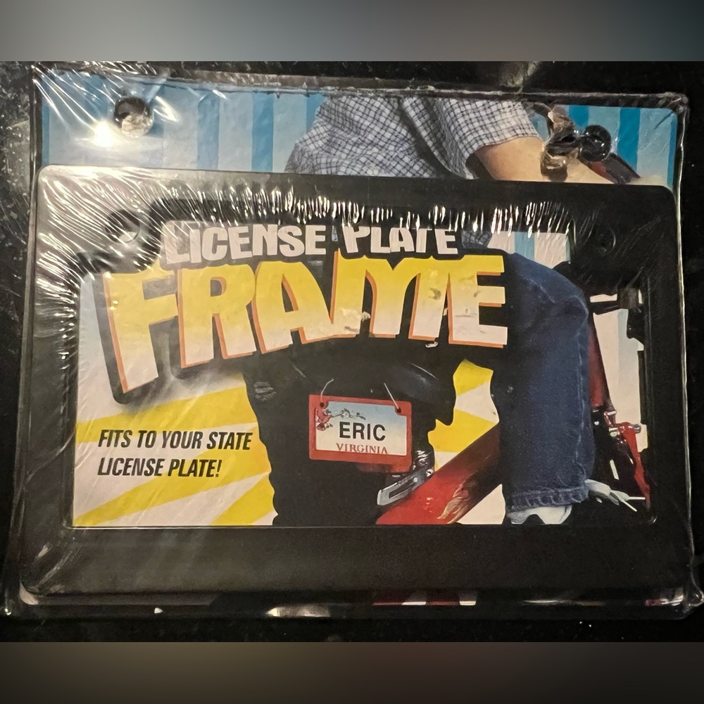 Brothers Black License Plate Frame for Mini Bikes